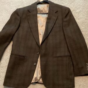 Oscar de la Renta Dark Brown Men's Blazer